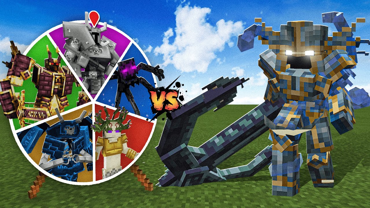 Scylla vs The Roulette of OP Bosses in Minecraft!