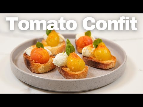 Tomato Confit Canape Recipe: The Perfect Party Appetizer