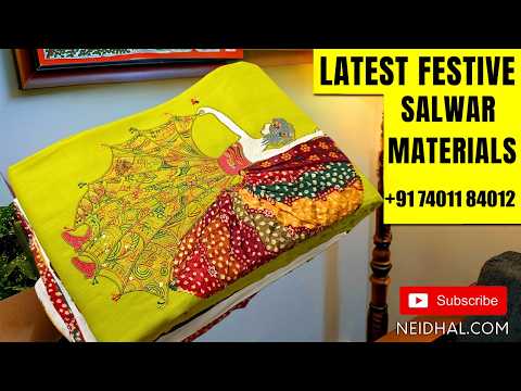 Latest Salwar Dress Material Designs | NEIDHAL.COM | WhatsApp +917401184012 | Mar 04 #3691🌺🌺