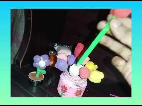 Flowers made of clay