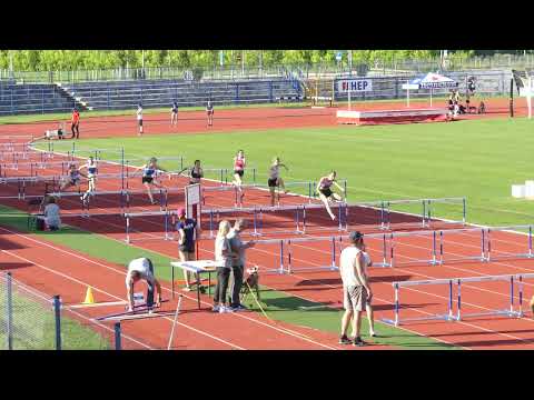 100 m prepone (h=0,762) - Mlađe juniorke - Kvalifikacije - skupina 1/2