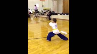 preview picture of video 'Gage doing Dan-Gun Kata at Master Perez's 18th Annual Golden Dragons Tournament'
