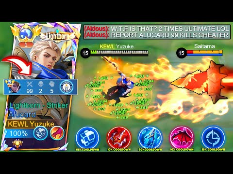 99 KILLS WTF!!! When Global Alucard Abuse No Cooldown + Abnormal Lifesteal Bug (world record😱)