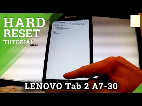 How to Hard Reset LENOVO Tab 2 A7-30 - Format / Restore Tablet