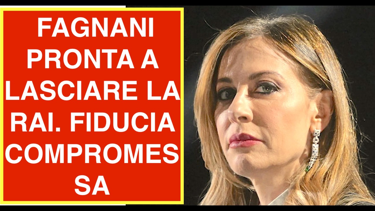 FRANCESCA FAGNANI PRONTA A LASCIARE LA RAI. FIDUCIA COMPROMESSA
