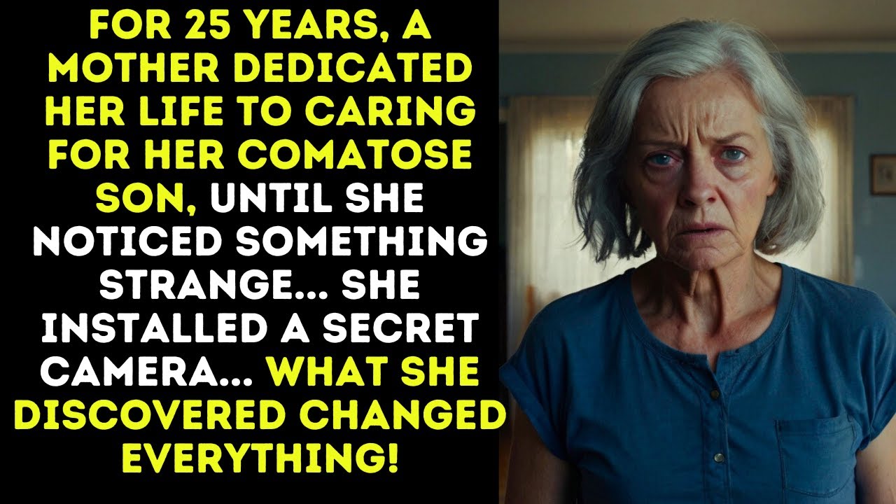 For 25 years, a mother dedicated her life to caring for her comatose son, until she noticed