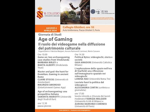 Age Of Gaming. Il ruolo dei videogame nella diffusionedel patrimonio culturale 2/6