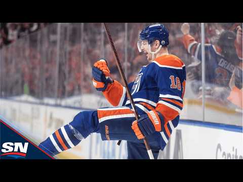Oilers' Connor McDavid Threads Breakaway Pass To Zach Hyman For Backhand Beauty