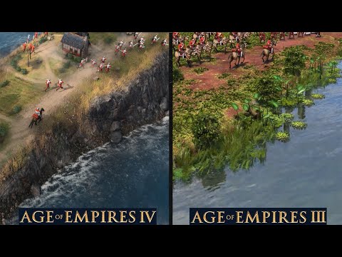 Age Of Empires IV vs Age Of Empires III DE - Comparison | Side by Side