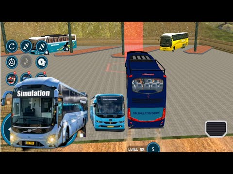 Bus Driving Games 2025 | Offroad Coach Bus Driving | Real Bus Drive Simulator - Android GamePlay