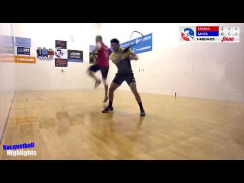 Racquetball Highlights - Rocky Carson Vs Alejandro Landa 2019 IRT