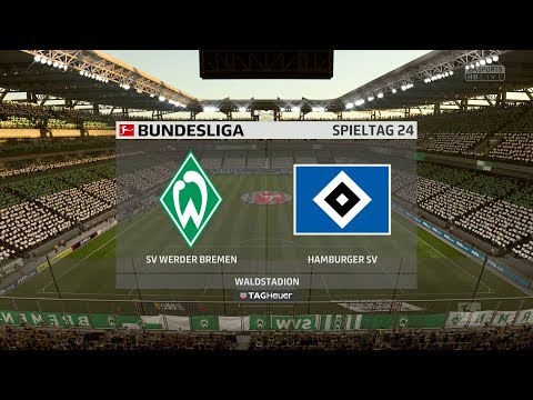 Fifa 18#018 24.Spieltag 17/18 SV Werder Bremen gegen Hamburger SV "NORDDERBY" [HD][PS4]