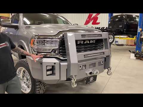Kelderman Lifted 2020 RAM 3500 5-6", Bumpers, Grille Guard, *Silver & Chrome*