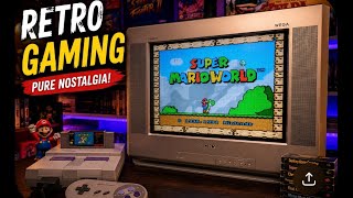 Sony KV-SW25M90 Trinitron CRT TV Retro console gaming review. Love it with my Super Nintendo 