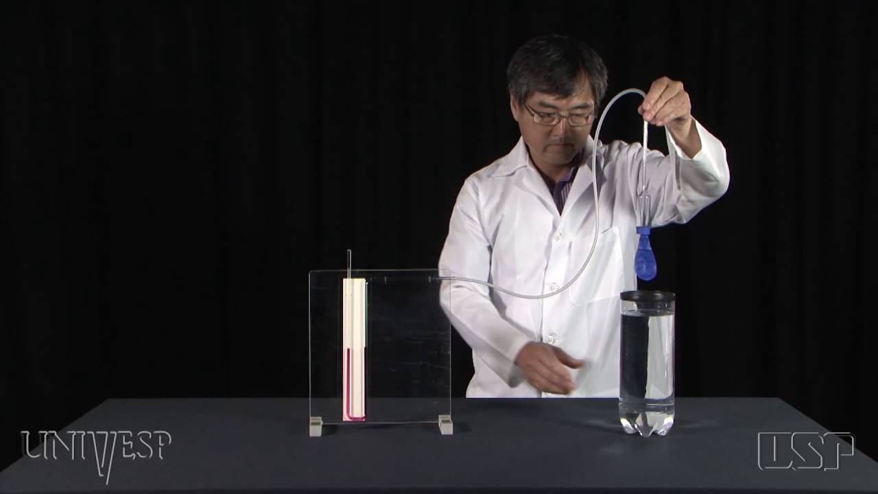 Tema 02 - Hidrostática | Experimentos - Lei de Stevin: pressão hidrostática