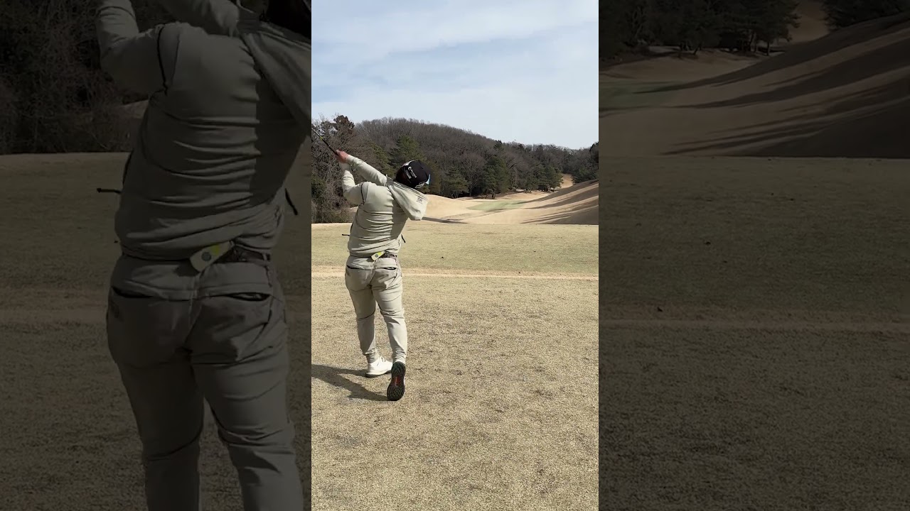 振り切る！ドライバー🏌️‍♂️#ばっさんゴルフ #ゴルフ #ゴルフスイング