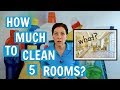 How Much to Clean 5 Rooms? Homeowners Price Shop House Cleaning