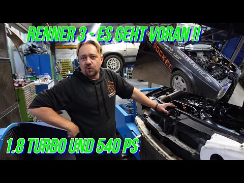 Turbo Gockel - Renner 3 ! Es wird langsam !! Golf 4 - 1.8T 540 PS auf den Leistungsprüfstand