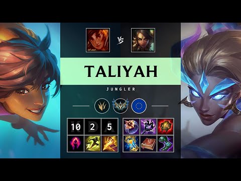 Taliyah Jungle vs Nidalee - EUW Challenger Patch 25.13