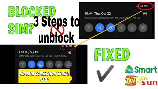 HOW TO UNBLOCK SIM CARD 2023? (Smart,TNT & Sun) | NO DATA CONNECTION FIXED (Tagalog)
