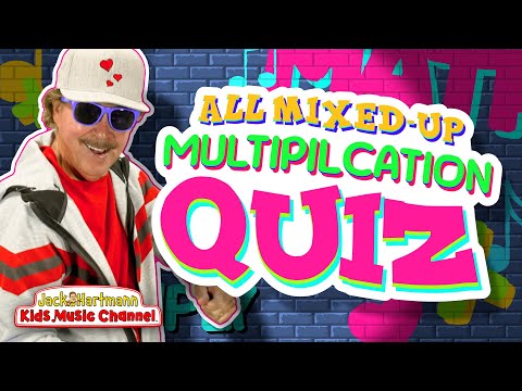 All Mixed Up Multiplication Quiz | Multiply by Music | Jack Hartmann