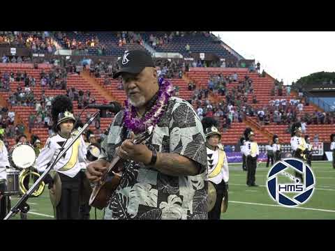 Willie K. sings the National Anthem at Aloha Stadium