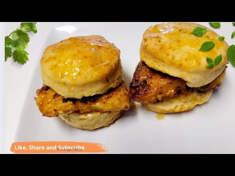 Cheese Buttermilk Biscuit/ W Spicy Honey-butter fish