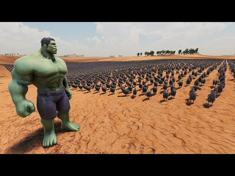 1000 HULK vs 100,000 CHICKENS - Ultimate Epic Battle Simulator 2 | UEBS 2