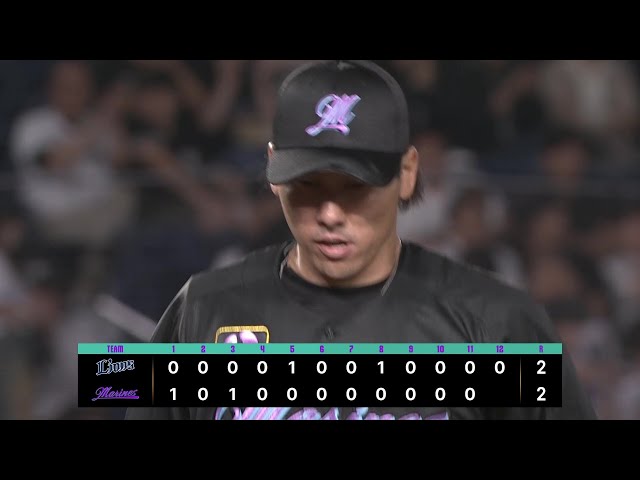 【12回表】痺れるピッチング!! マリーンズ・高野脩汰 最後は連続三振でピンチを切り抜ける!! 2025年7月11日 千葉ロッテマリーンズ 対 埼玉西武ライオンズ