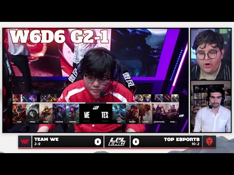 WE vs TES - Game 1 | Week 6 Day 6 LPL Summer 2025 Split 3 | Team WE vs Top Esports G1 full