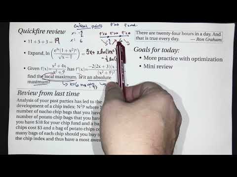 More optimization (Calc 1; Lecture 2-10; Fall 26)