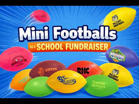 Custom Mini Footballs for School Fundraisers