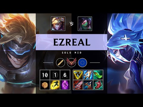 Ezreal Mid vs Akali: Dominating - EUW Grandmaster Patch 14.24