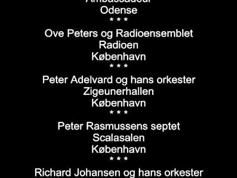 Danske orkestres spillesteder pr. 1. oktober 1949