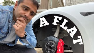 What to do if you get a flat tire in your Tesla!