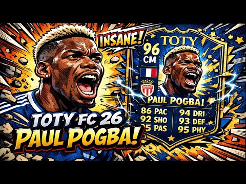 OMG TOTY PAUL POGBA EVO IS INSANE! - FC 26 TOTY HONARABLE EVO REVIEW