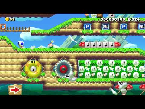 1からやり直し!      短時間でも楽しめます!【30sec】 by Re:げんちゃん♪ - Super Mario Maker 2 - No Commentary 1bz