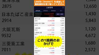 #日本株 #株初心者 #株式投資 #投資の勉強 #資産運用 #お金の勉強 #資産形成 #配当金活 #長期投資 #日本株投資 #youtubeshorts   #投資