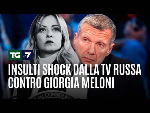 Insulti shock dalla TV russa contro Giorgia Meloni