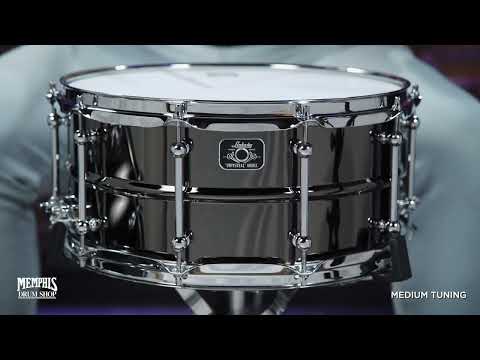 Ludwig LU6514C Universal Brass 6.5x14" Snare Drum with Triple Flange Hoops 2022 - Present - Black Nickel over Brass with Chrome Hardware image 3