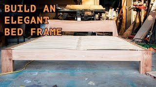 Building a beautiful queen size bed frame