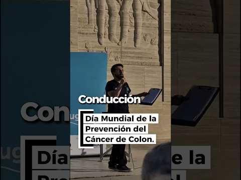 Ayer, conduciendo la jornada para la prevención del cáncer de colon. 💙 #cáncerdecolon #bienestar