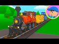 A Train Goes To The Car Wash Carl S Car Wash Cartoon For Kids