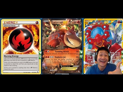 One Shot KO CAMERUPT Ex Deck, The MOST EXPENSIVE Energy Discard Deck