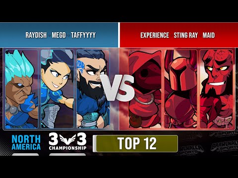 Raydish, megD & Taffyyyy VS Experience, STING RAY & Maid - Top 12 - NA - 3v3 Championship 2022