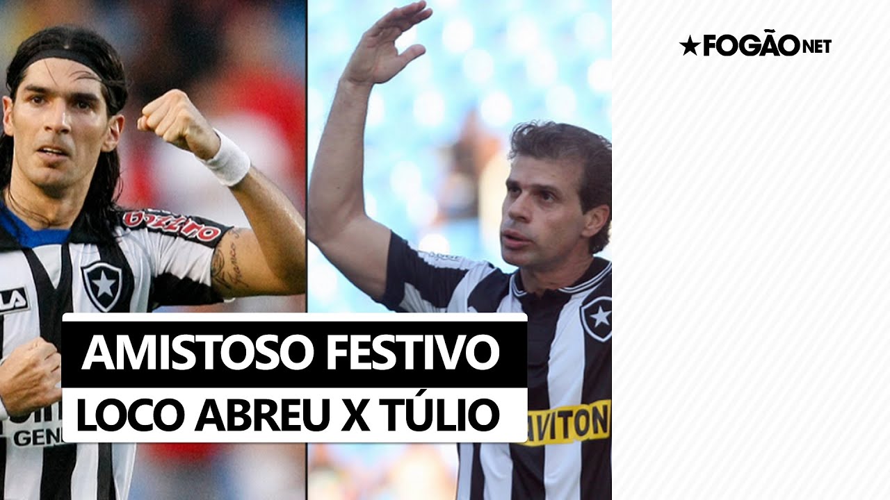 Ídolos em campo! Loco Abreu e Túlio Maravilha convidam torcida do Botafogo para jogo festivo no Nilton Santos 🏟️🤩 Ídolos em campo! Loco Abreu e Túlio Maravilha convidam torcida do Botafogo para jogo festivo no Nilton Santos 🏟️🤩