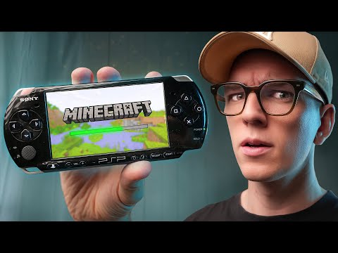 15 Year Old Kid plays Minecraft on Sony PSP?!
