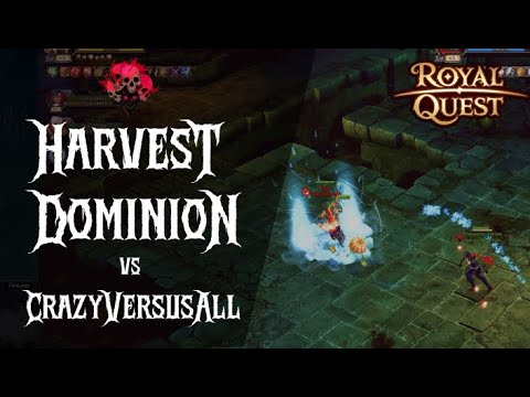 Royal Quest Online / HarvestDominion vs CrazyVersusAll  /  PVP / Guild war / Роял Квест