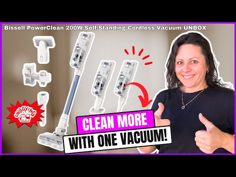 Bissell PowerClean Corded Stick Vacuum, Tangle-Free Brush Roll, Self-Standing, Bright Headlights, HEPA Filtration, Crevice & Upholstery Tools Included, 4214K video review thumbnail