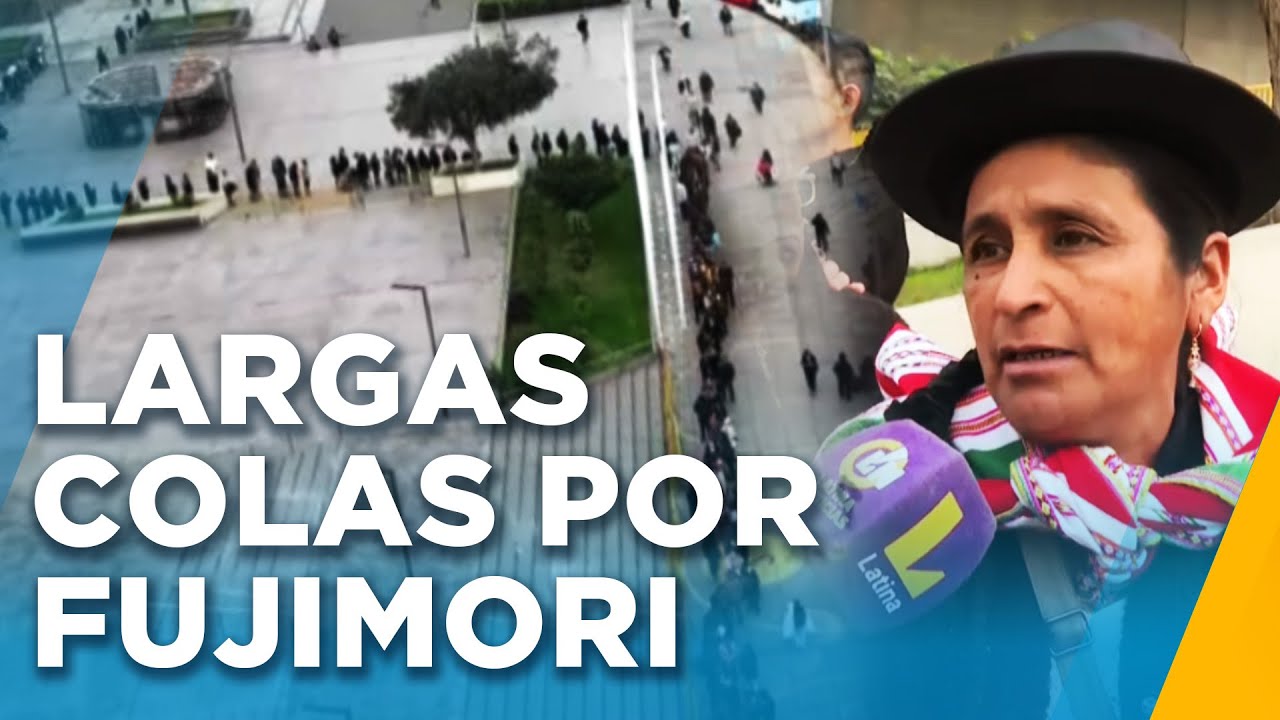 Velorio de Alberto Fujimori: Larga cola de simpatizantes afuera del Ministerio de Cultura